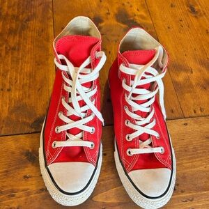 Classic Red High-Top Converse All Star Women’s Size 8